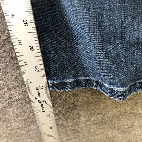 Levi's 529 Curvy Bootcut Jean Womens 31 Blue Dark Wash Stretch Mid Rise - Picture 10 of 13